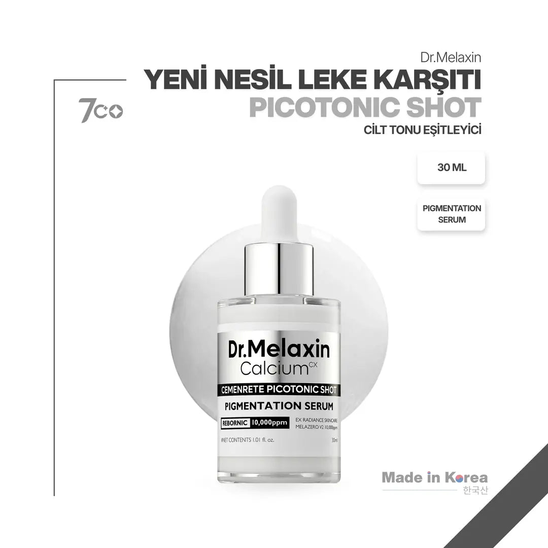 Dr.Melaxin Picotonic Shot Yeni Nesil | Koyu Leke & Çil Karşıtı | Ton Eşitleyici Serum 30ml