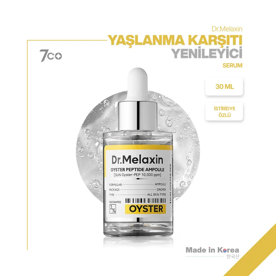 Dr.Melaxin Oyster Yaşlanma Karşıtı | Sıkılaştırıcı | İstiridye Özlü | Anti-Aging Yüz Serumu 30ml