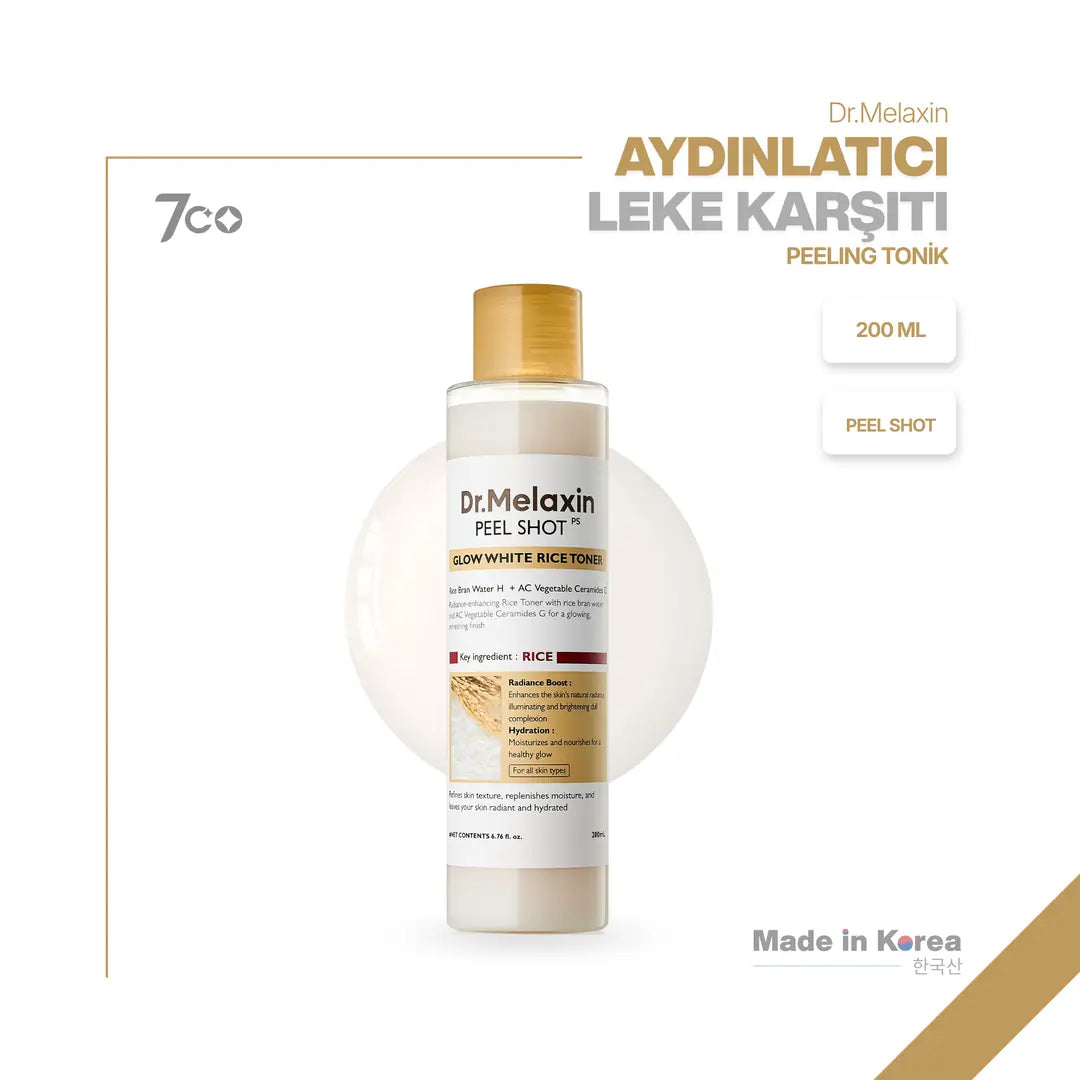 Dr.Melaxin Peel Shot Seramid İçeren Arındıcı & Aytınlatıcı Pirinç Özlü Tonik