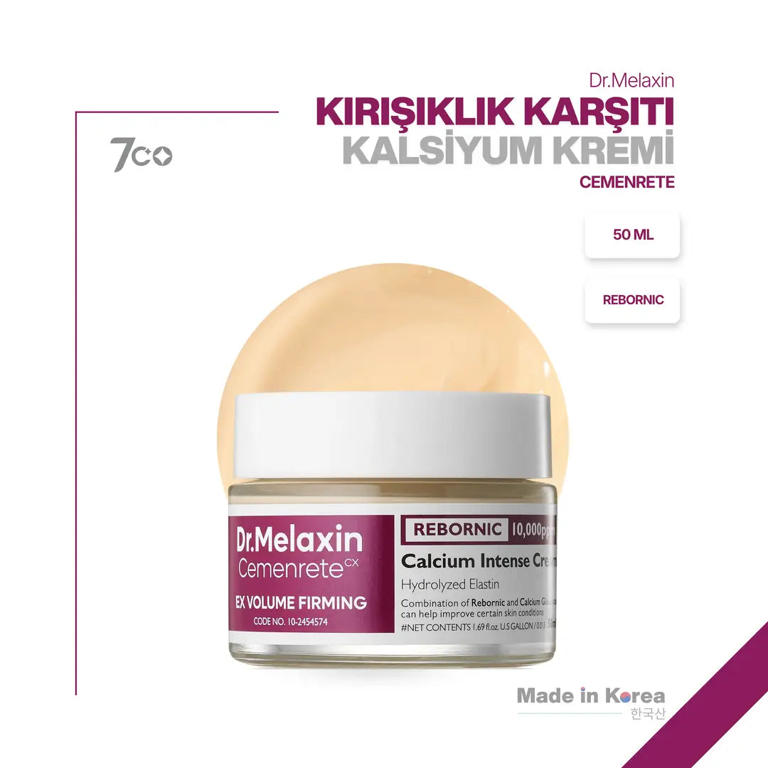 Dr.Melaxin Kırışıklık Karşıtı & Sıkılaştırıcı Rebornic Teknolojili Kalsiyum | Yüz & Göz Çevresi Kremi 50ml
