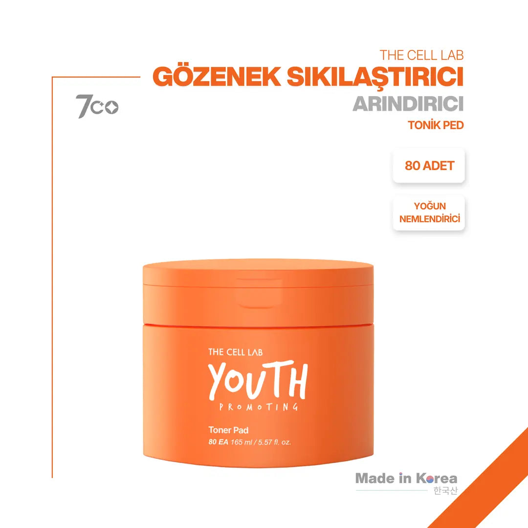 The Cell Lab Gözenek Sıkılaştırıcı | Ölü Deri Arındırıcı ve Yoğun Nemlendirici Tonik Ped Lacto-PDRN (80 ADET)