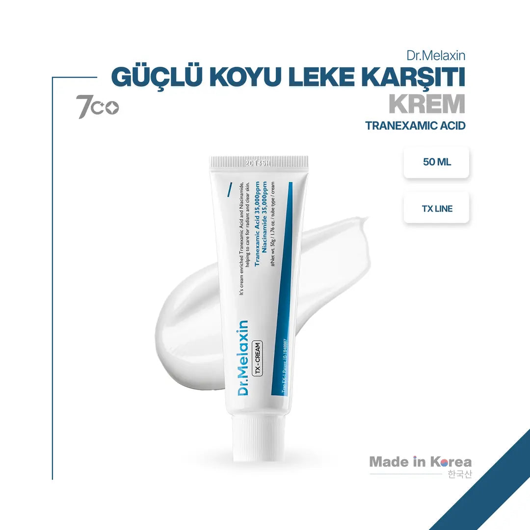 Dr.Melaxin TX Leke Karşıtı Yüz Kremi – Traneksamik Asit & Niasinamid İçerikli 50ml