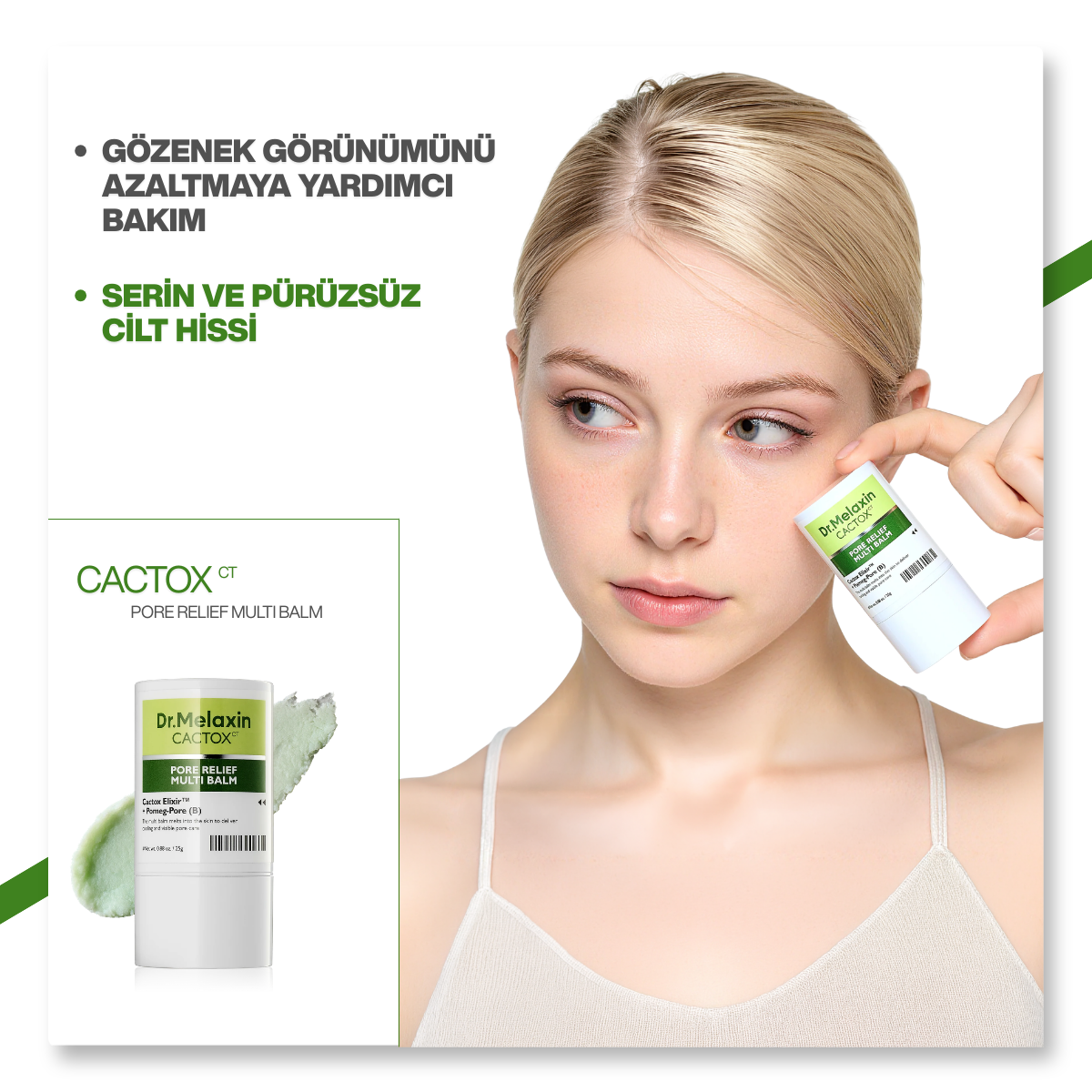 Dr.Melaxin Kaktüs Özlü | Gözenek Sıkılaştırıcı | Serinletici | Cactox Multi Balm 25gr