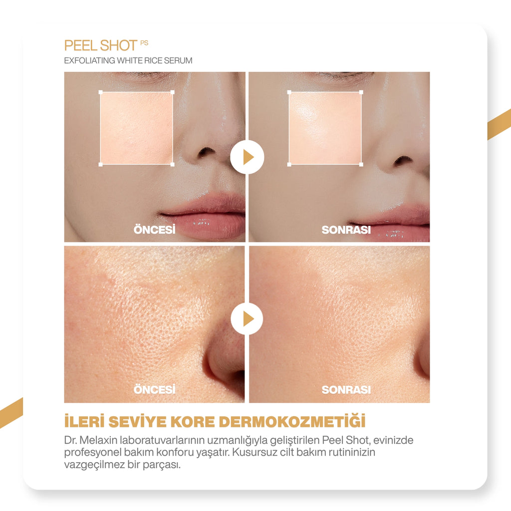 Dr.Melaxin Pirinç ve PDRN İçerikli Pürüzsüzleştirici Cam Cilt Etkili Serum 30 ml