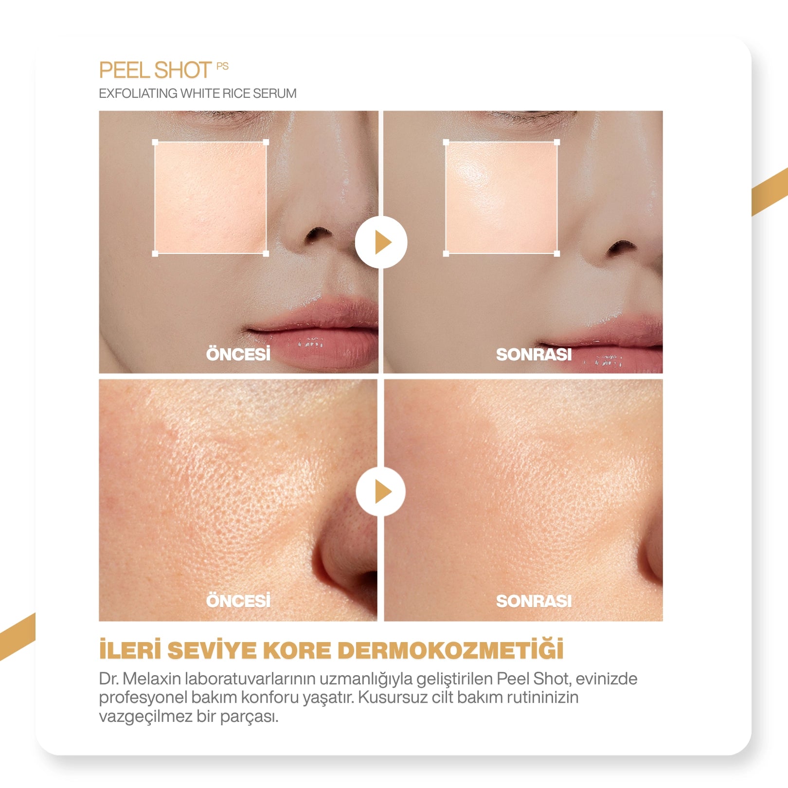 Dr.Melaxin Pirinç ve PDRN İçerikli Pürüzsüzleştirici Cam Cilt Etkili Serum 30 ml