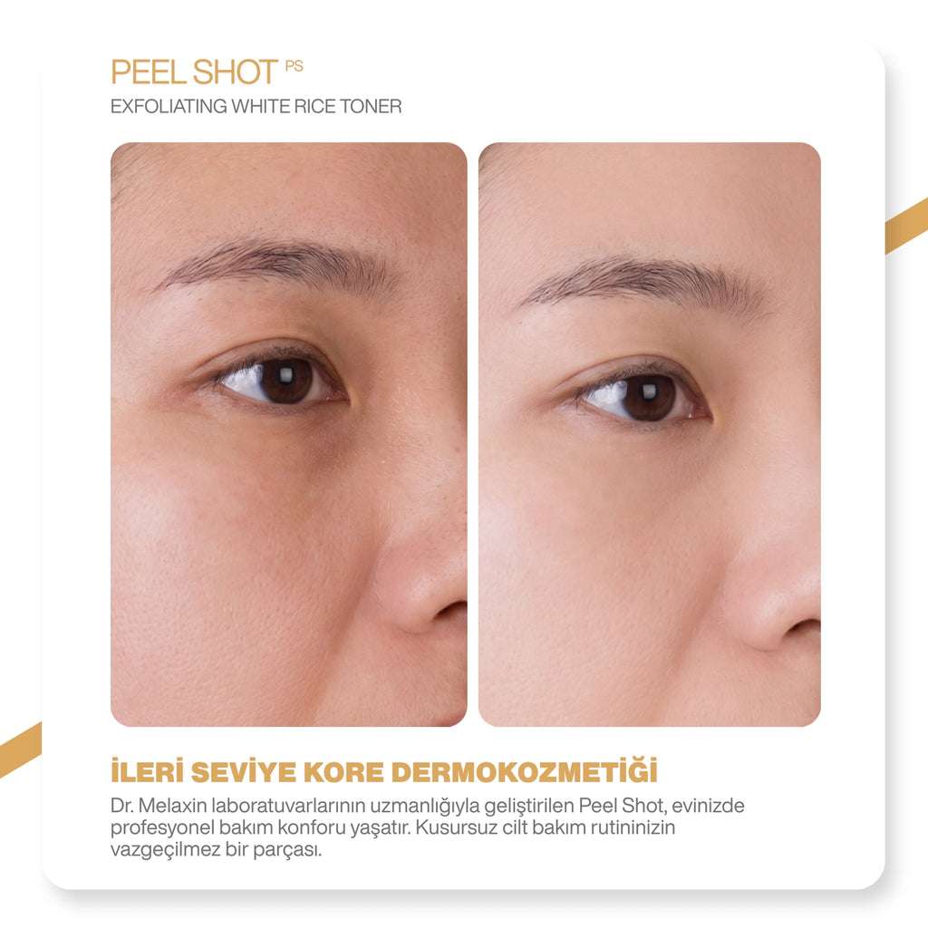 Dr.Melaxin Peel Shot Seramid İçeren Arındıcı & Aytınlatıcı Pirinç Özlü Tonik