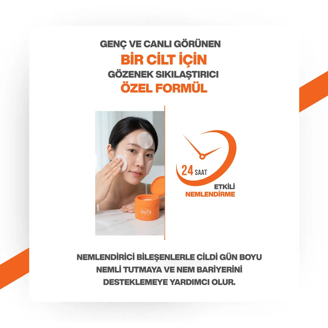 The Cell Lab Gözenek Sıkılaştırıcı | Ölü Deri Arındırıcı ve Yoğun Nemlendirici Tonik Ped Lacto-PDRN (80 ADET)