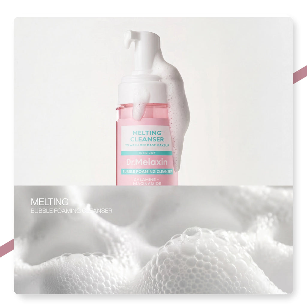 Dr.Melaxin Yüz & Makyaj Temizleme Köpüğü – Niacinamide & Calamine İçerikli | Siyah Nokta Karşıtı 150ml