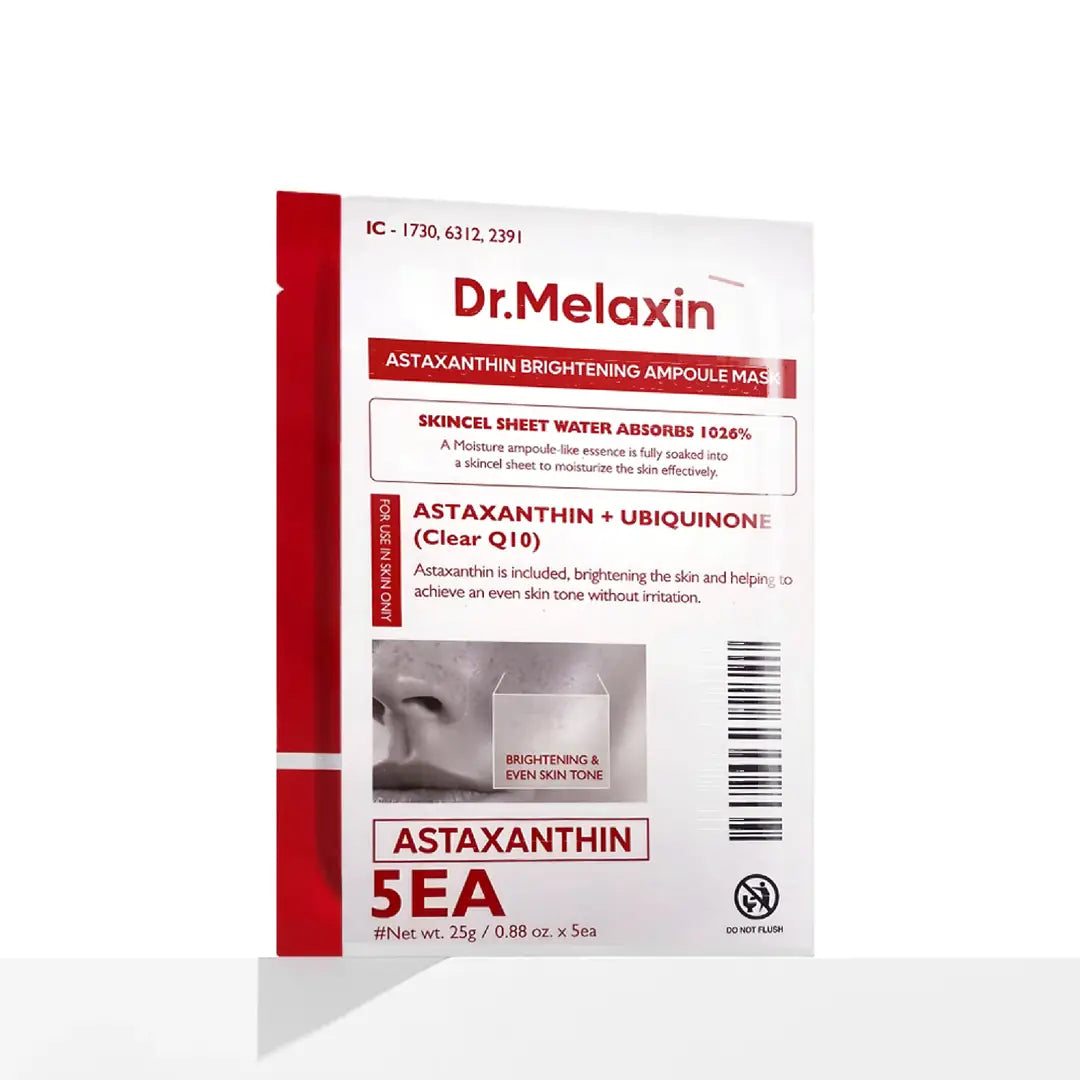 Dr.Melaxin Astaxanthin Leke Karşıtı Aydınlatıcı Maske 5 Adet