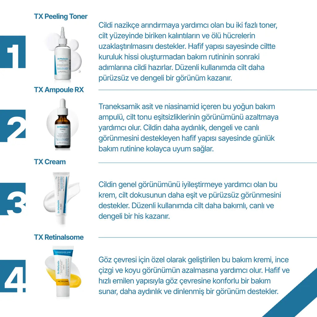 Dr.Melaxin TX - Leke Bakım Seti