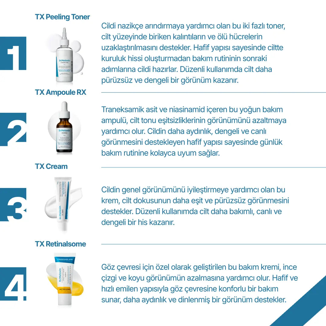 Dr.Melaxin TX - Leke Bakım Seti