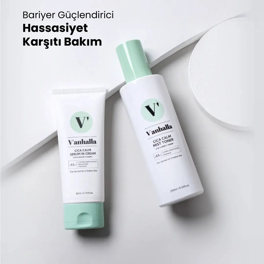 v'anhalla Cica Özlü Serum Gücüyle Zenginleştirilmiş Yoğun Nemlendirici Hassasiyet Karşıtı Krem 80ml