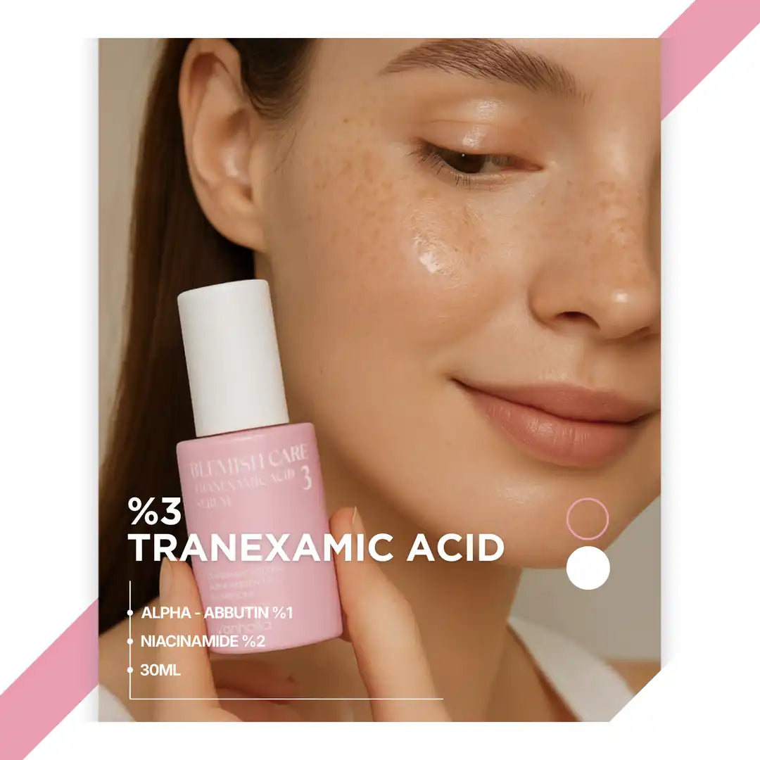 v'anhalla Koyu Leke Karşıtı | %3 Traneksamik Asit | Cilt Tonu Eşitleyici | Aydınlatıcı Serum 30ml