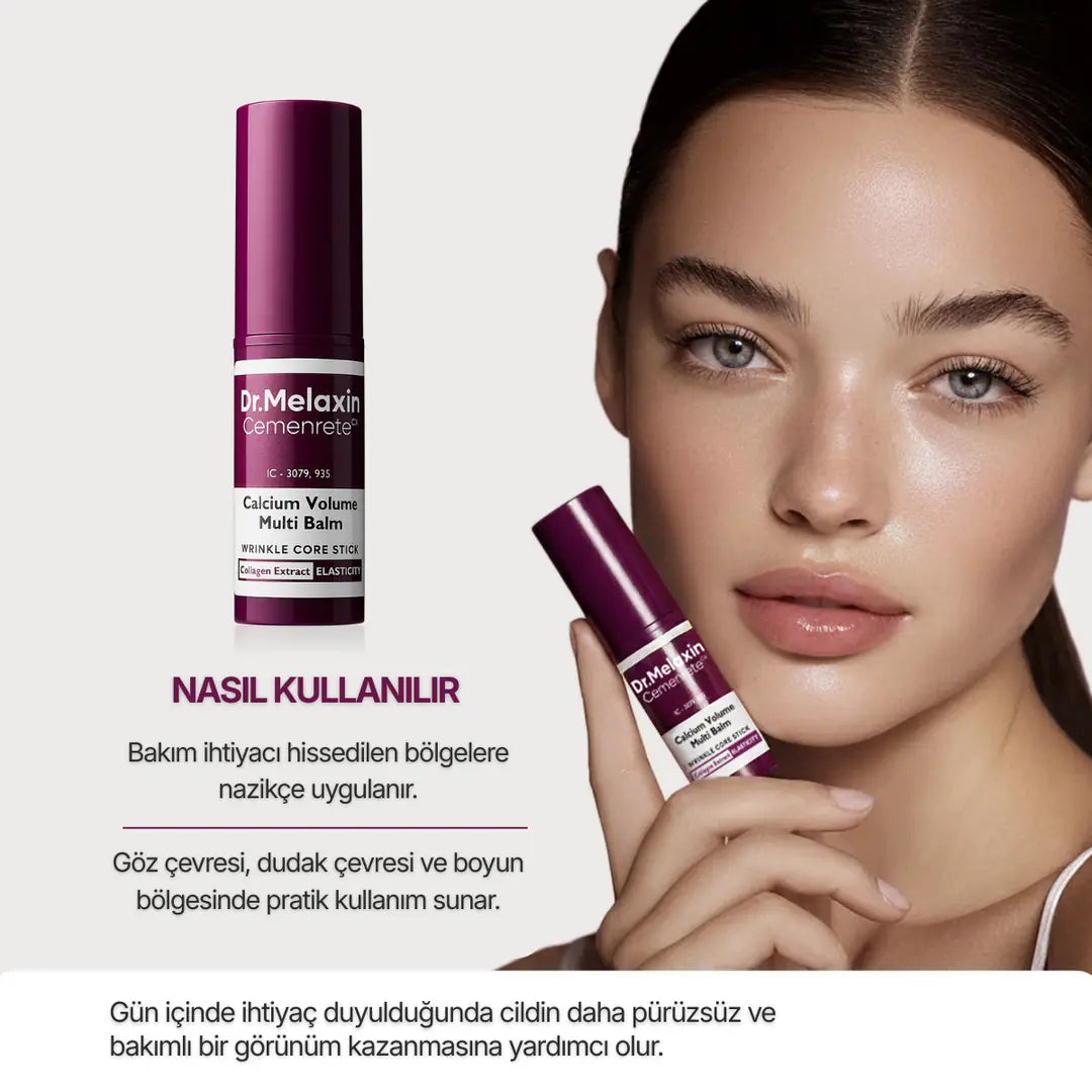 Dr.Melaxin Cemenrete Kalsiyum İçerikli | Kırışıklık Karşıtı | Sıkılaştırıcı | Multi Balm 9gr
