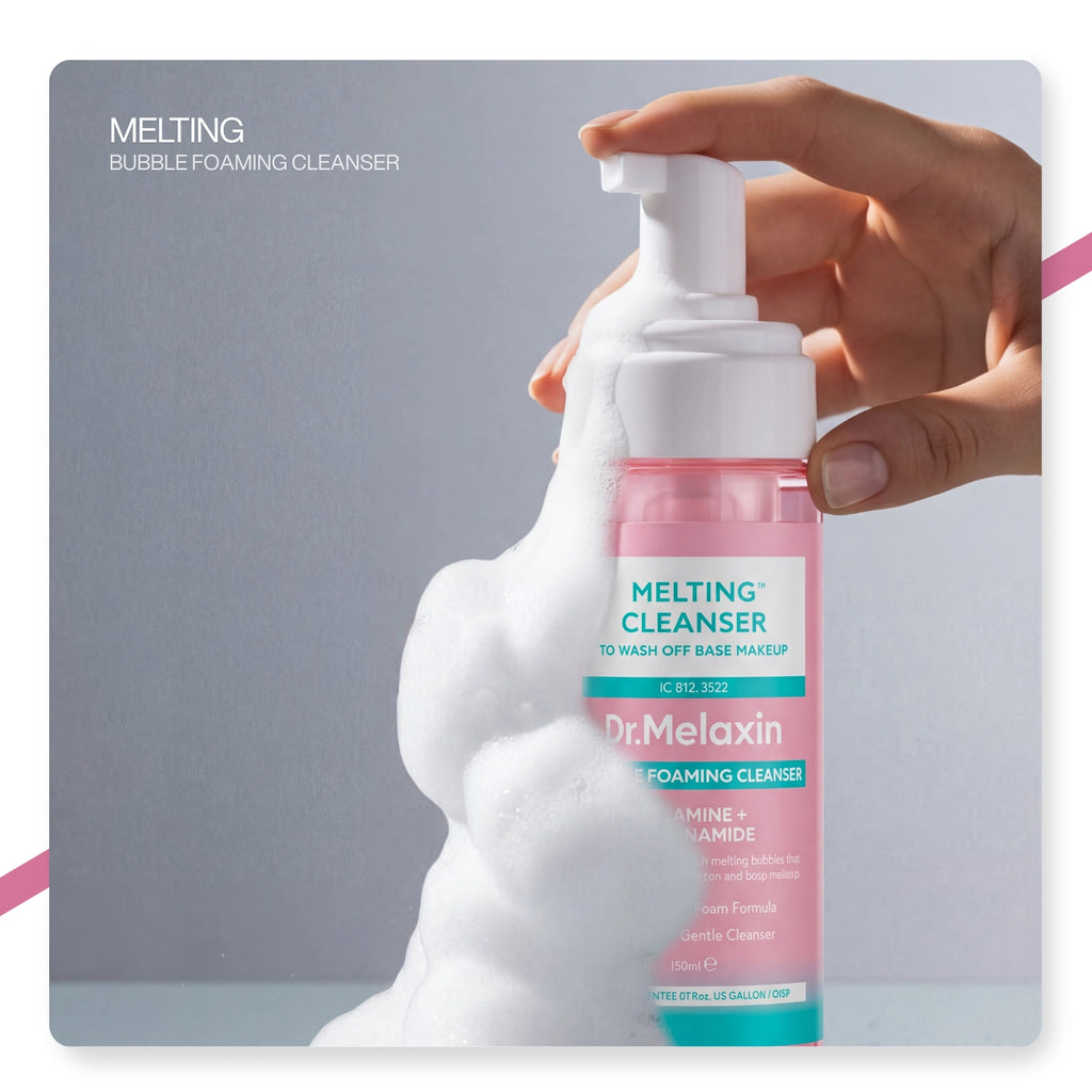 Dr.Melaxin Yüz & Makyaj Temizleme Köpüğü – Niacinamide & Calamine İçerikli | Siyah Nokta Karşıtı 150ml