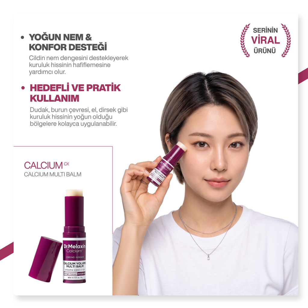 Dr.Melaxin Kalsiyum İçerikli | Kırışıklık Karşıtı | Sıkılaştırıcı | Multi Balm 9gr