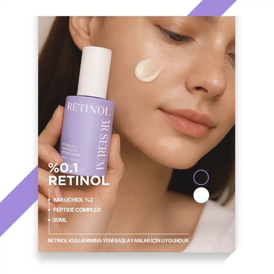 v'anhalla Retinol 3R |Yaşlanma & Kırışıklık Karşıtı | Sıkılaştırıcı Serum 30ml