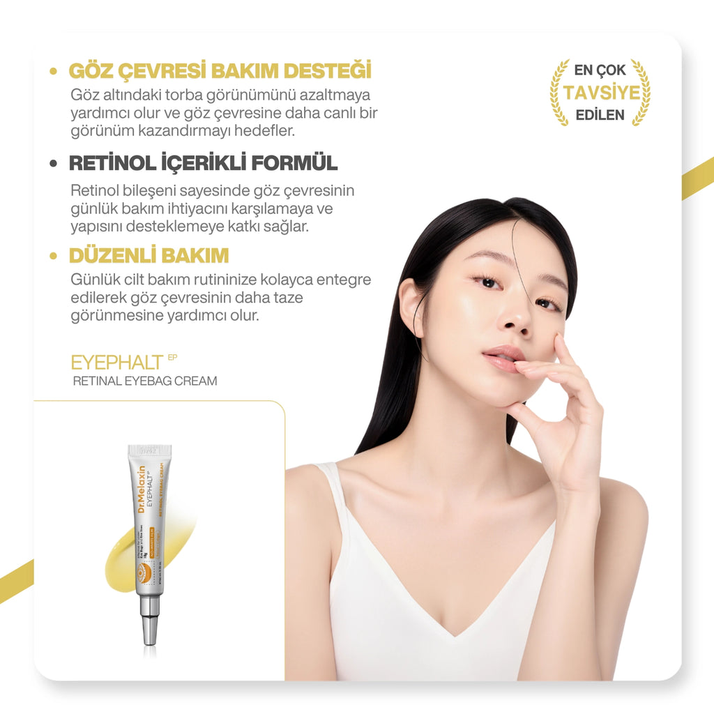 Dr.Melaxin Eyephalt Retinollü Göz Altı Bakım Kremi Bio-Spicule Teknolojili 10ml
