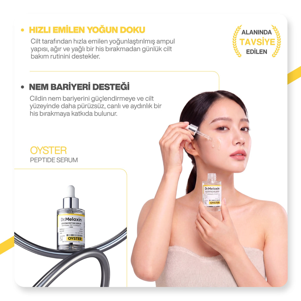 Dr.Melaxin Oyster Yaşlanma Karşıtı | Sıkılaştırıcı | İstiridye Özlü | Anti-Aging Yüz Serumu 30ml