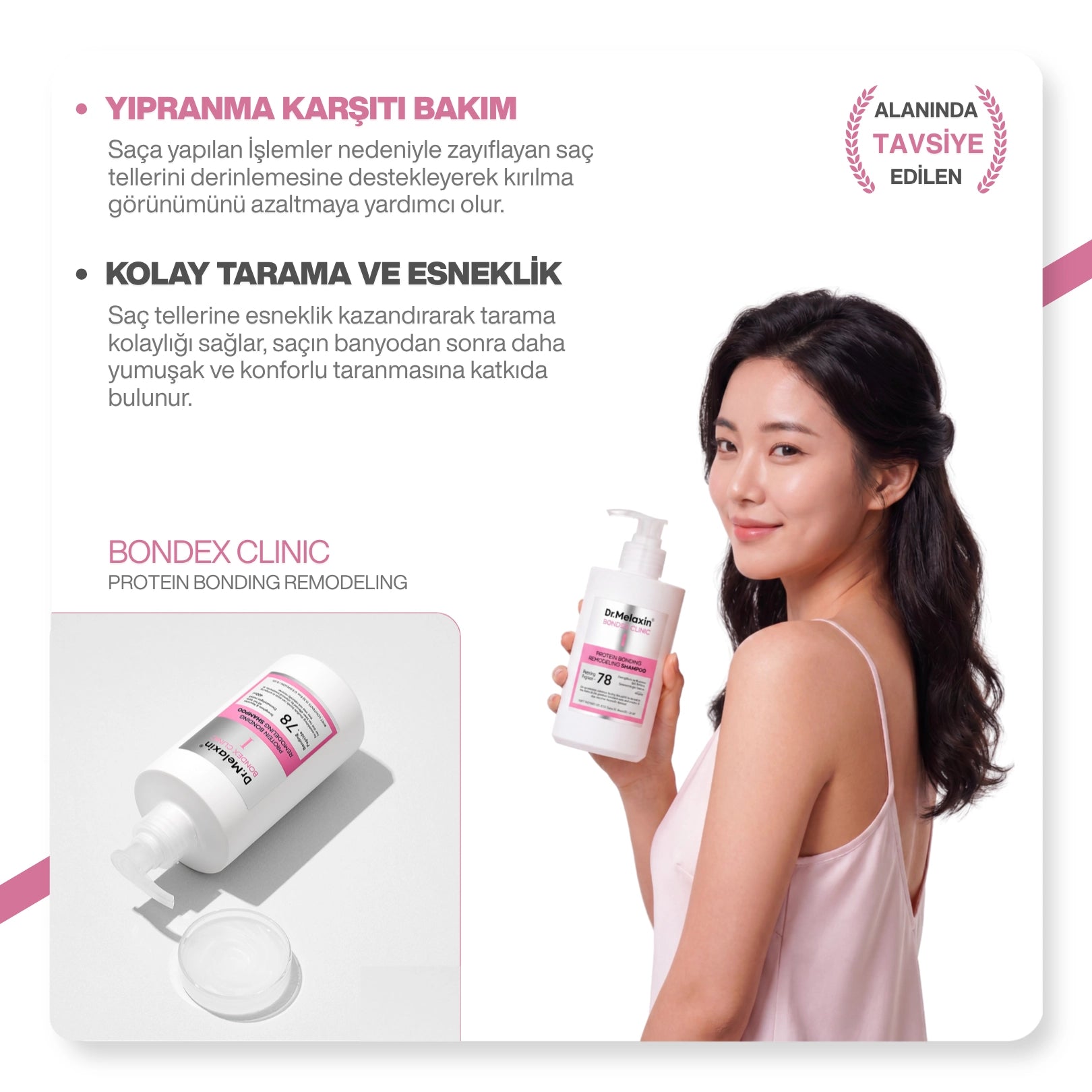 Dr.Melaxin Bondex Proteinli Onarıcı Saç Bakım Şampuanı 400ml