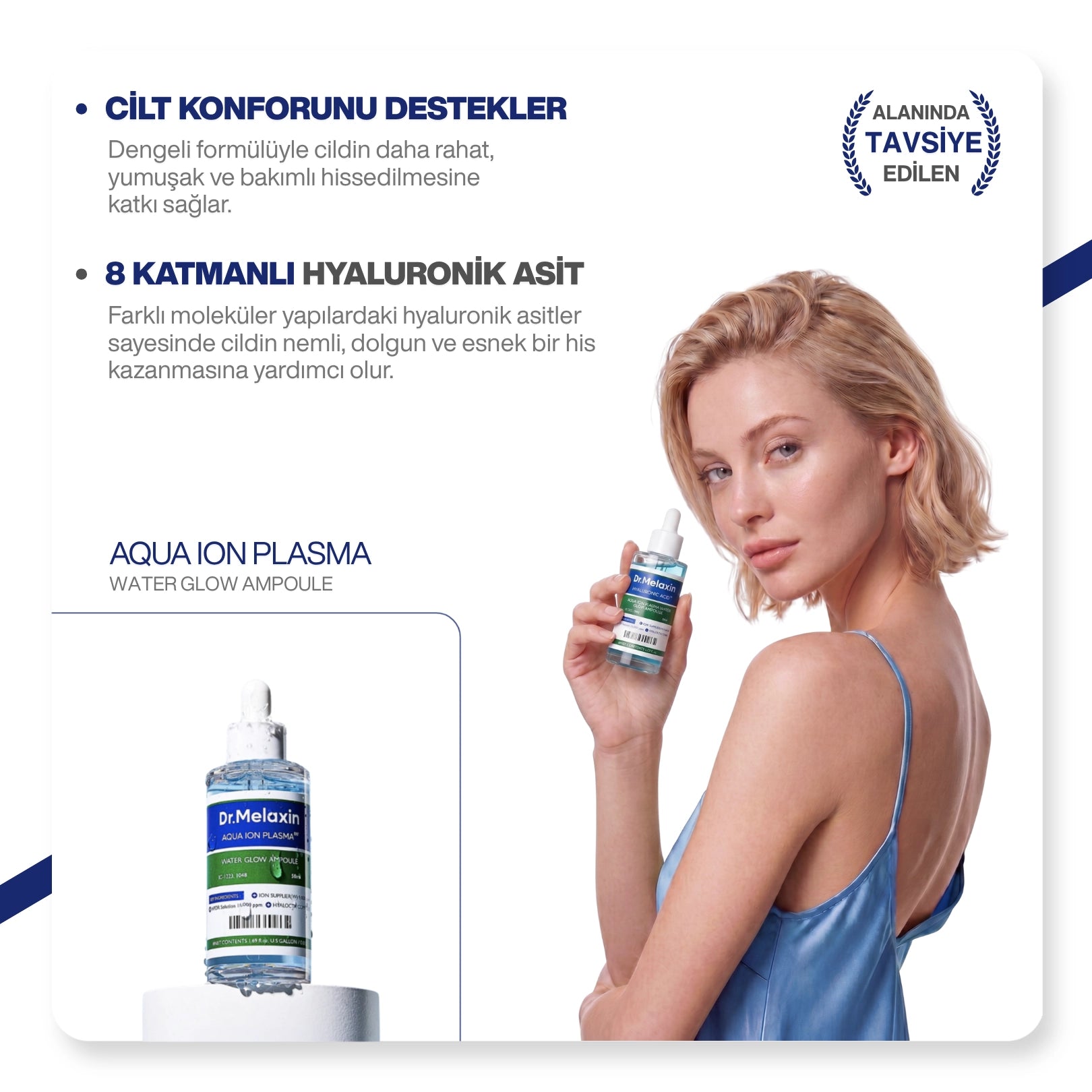Dr.Melaxin Aydınlatıcı Nemlendirici Serum | L22 Patentli + 8 Katmanlı Hyaluronik Asit + Niacinamide 30ml