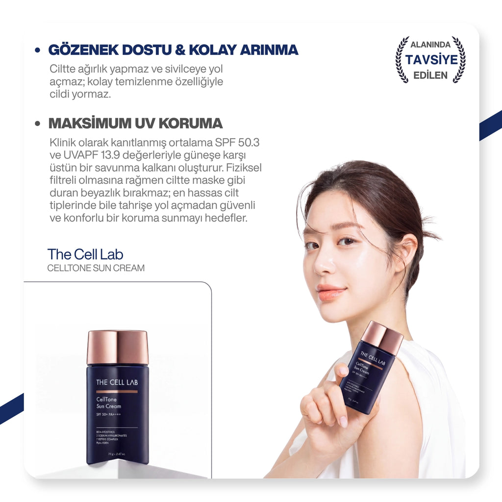 Liposomal Teknolojili | PDRN | Bariyer Onarıcı & Nemlendirici Güneş Kremi SPF50+ PA++++ 70g