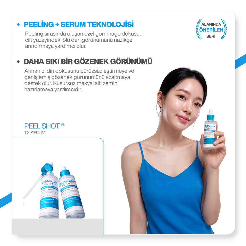 Leke Karşıtı | Aydınlatıcı | Traneksamik Asit İçeren | TX Peeling Cilt Tonu Eşitleyici Serum 80ml