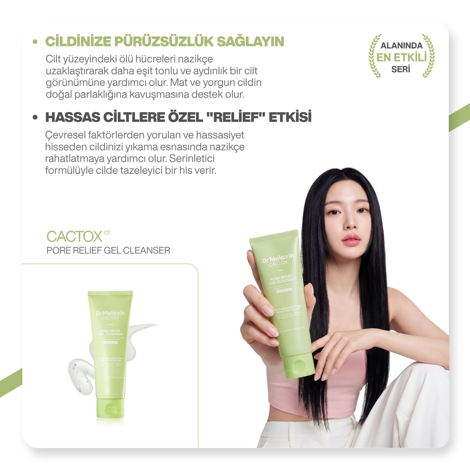 Cactox Gözenek Arındırıcı | Sıkılaştırıcı | Ferahlatıcı | Yüz Temizleme Jeli 120ml