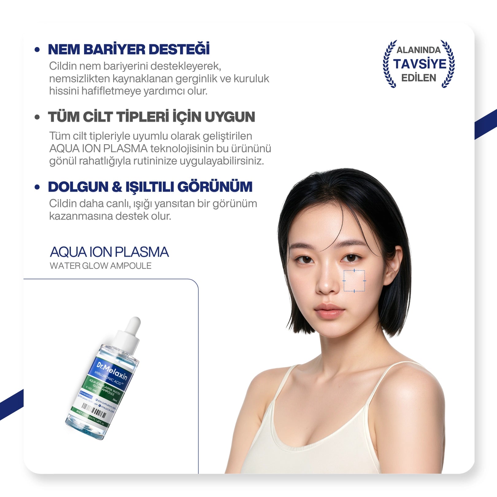 Dr.Melaxin Aydınlatıcı Nemlendirici Serum | L22 Patentli + 8 Katmanlı Hyaluronik Asit + Niacinamide 30ml