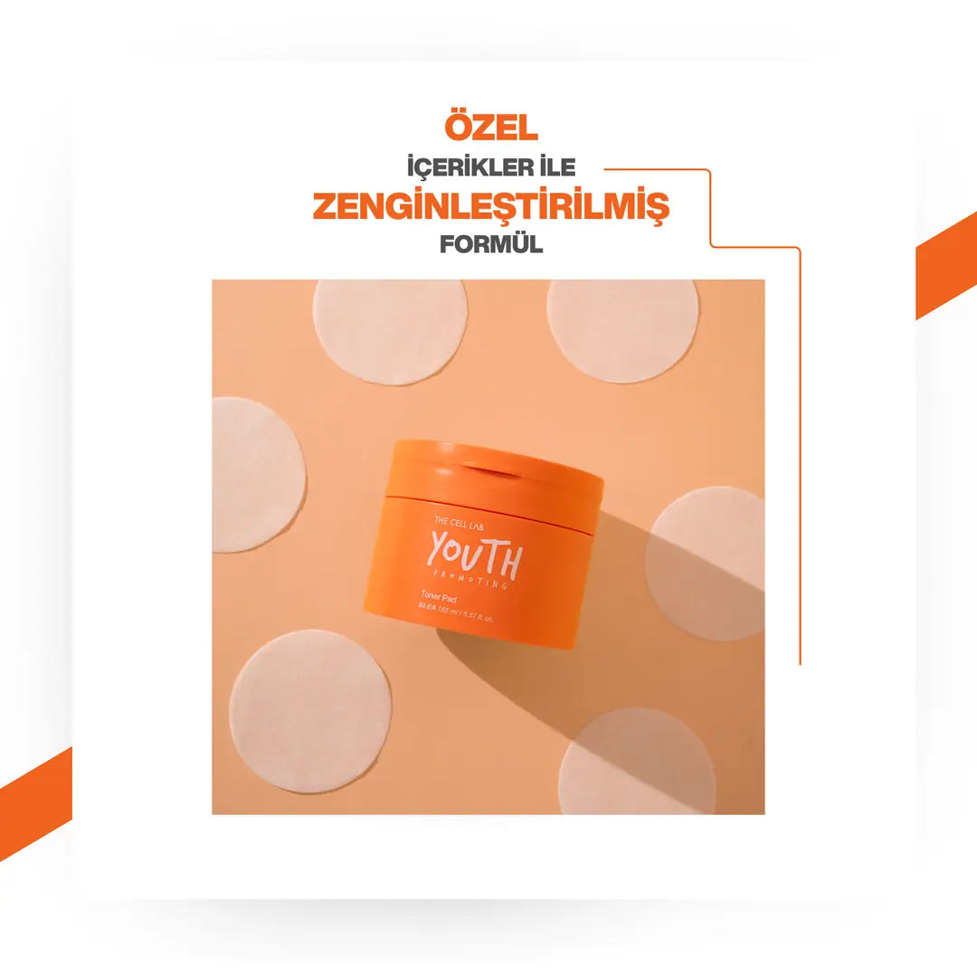 The Cell Lab Gözenek Sıkılaştırıcı | Ölü Deri Arındırıcı ve Yoğun Nemlendirici Tonik Ped Lacto-PDRN (80 ADET)