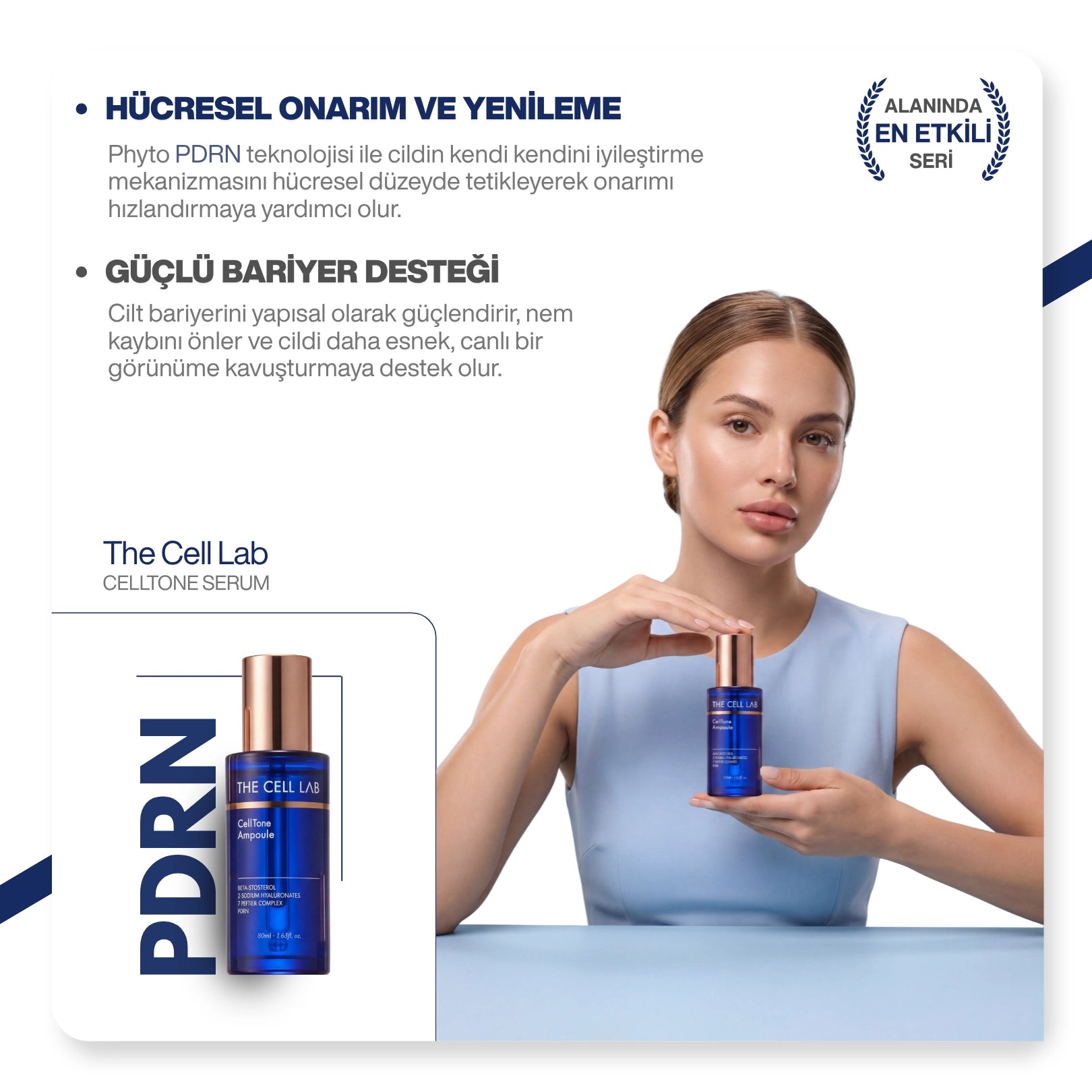 Liposomal Teknolojili | PDRN | Bariyer Onarıcı & Nemlendirici Yüz Serumu 50ml