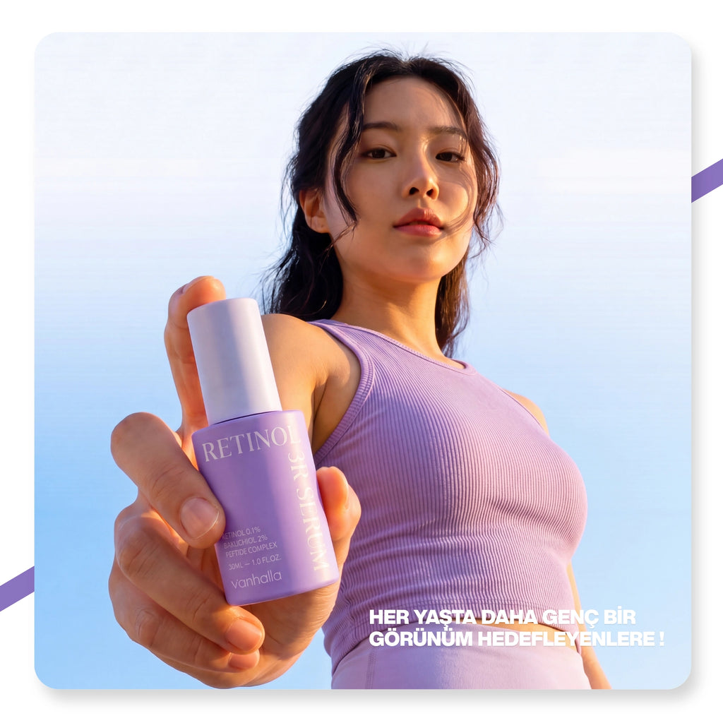 v'anhalla Retinol 3R |Yaşlanma & Kırışıklık Karşıtı | Sıkılaştırıcı Serum 30ml