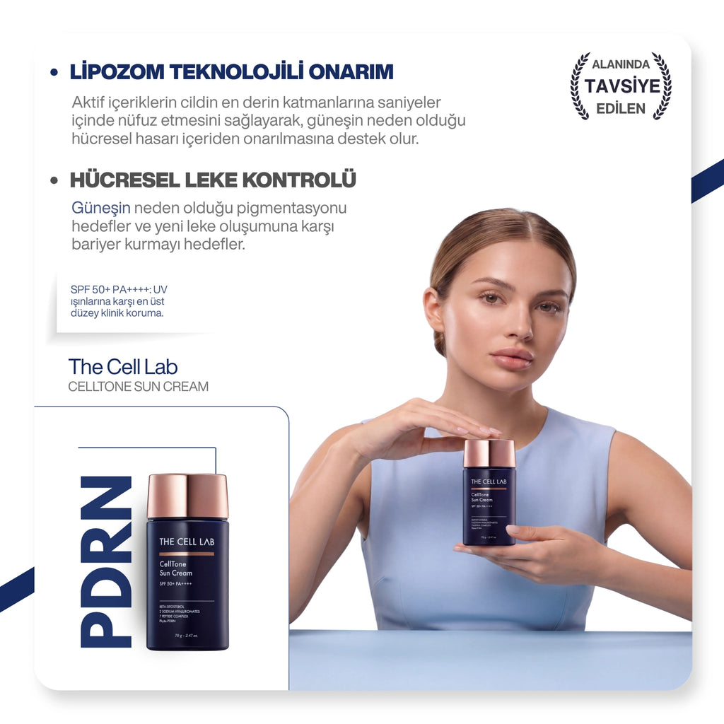 Liposomal Teknolojili | PDRN | Bariyer Onarıcı & Nemlendirici Güneş Kremi SPF50+ PA++++ 70g
