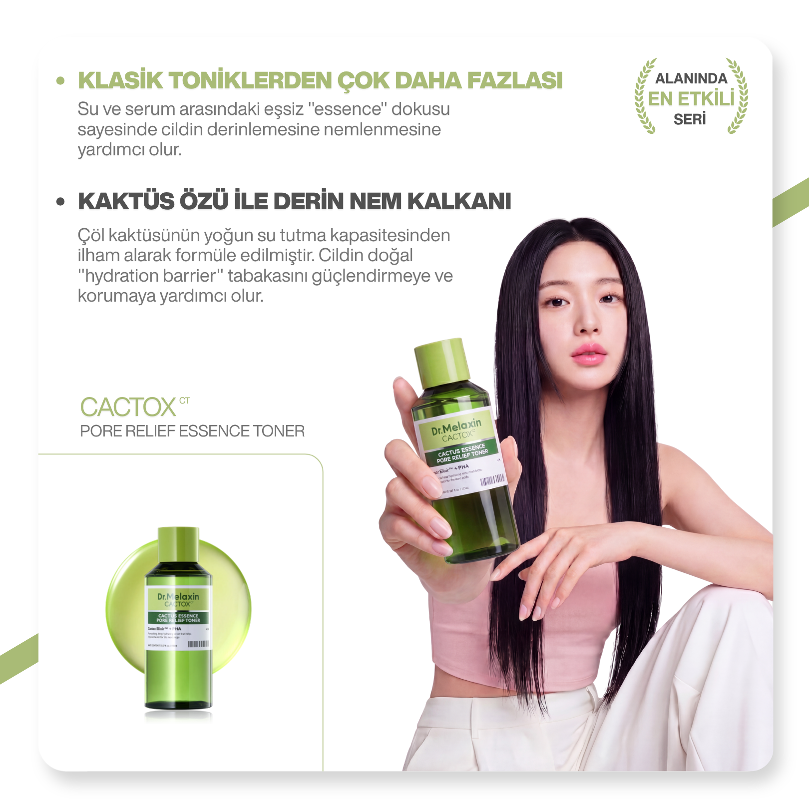 Cactox Gözenek Sıkılaştırıcı | Siyah Nokta Karşıtı | Arındırıcı Kaktüs Özlü Esans Yüz Toniği 150ml