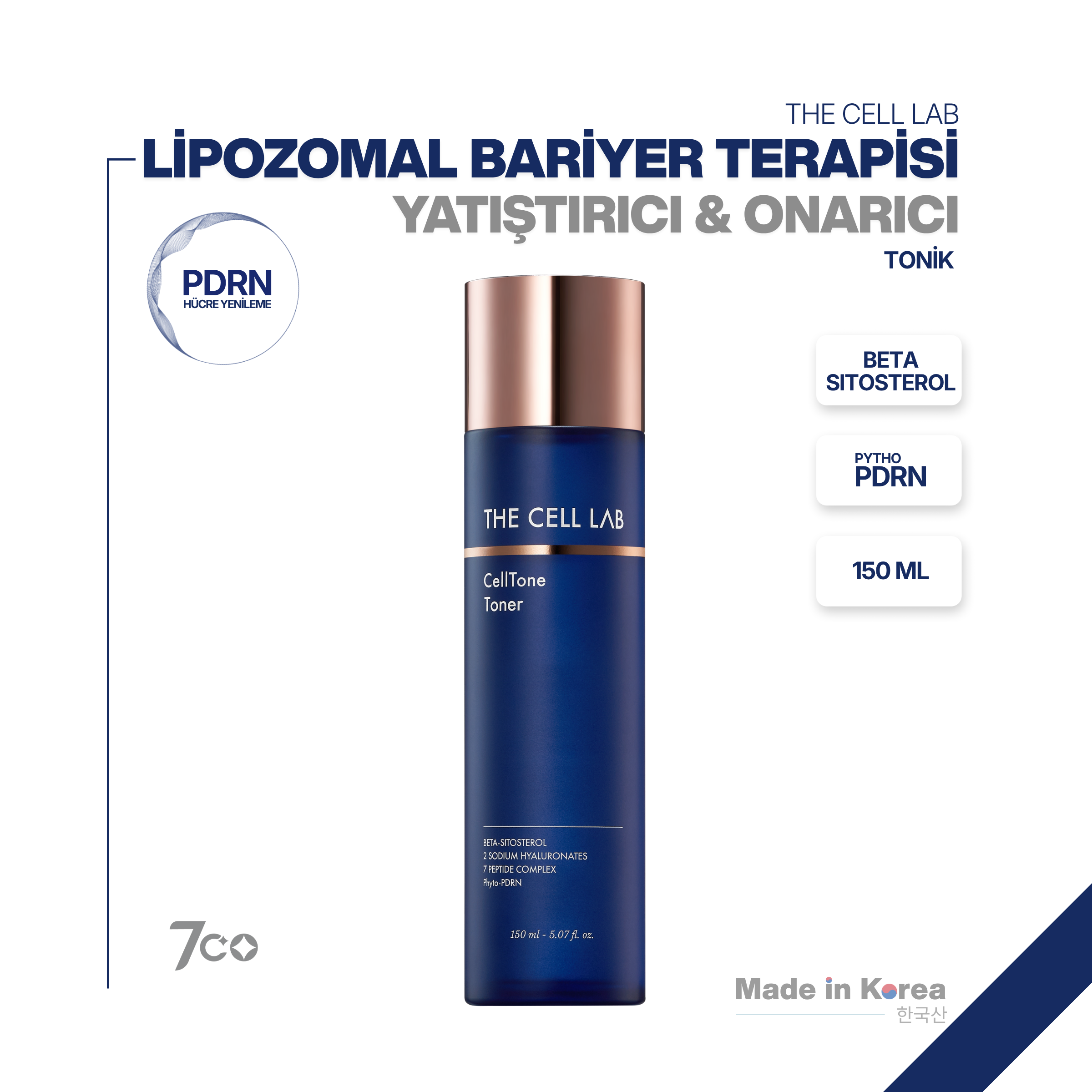 Liposomal Teknolojili | PDRN | Bariyer Onarıcı & Nemlendirici Yüz Toniği 150ml