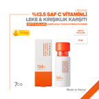 %13.5 Saf C Vitamini & Peptit |Leke & Kırışıklık Karşıtı |Yoğun Aydınlatıcı | Ton Eşitleyici Krem 15 ml