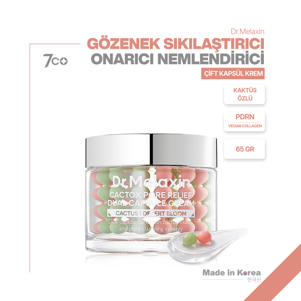 Dr.Melaxin PDRN & Kaktüs Özlü | Gözenek Karşıtı | Onarıcı | Çift Kapsül Teknolojili 65gr