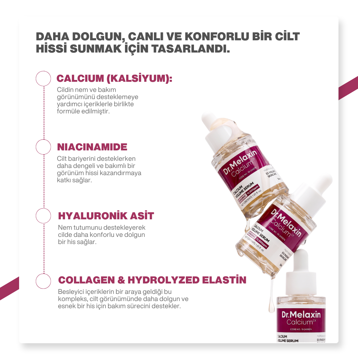 Dr.Melaxin Cemenrete Sıkılaştırıcı & Kırışıklık Karşıtı Ampül