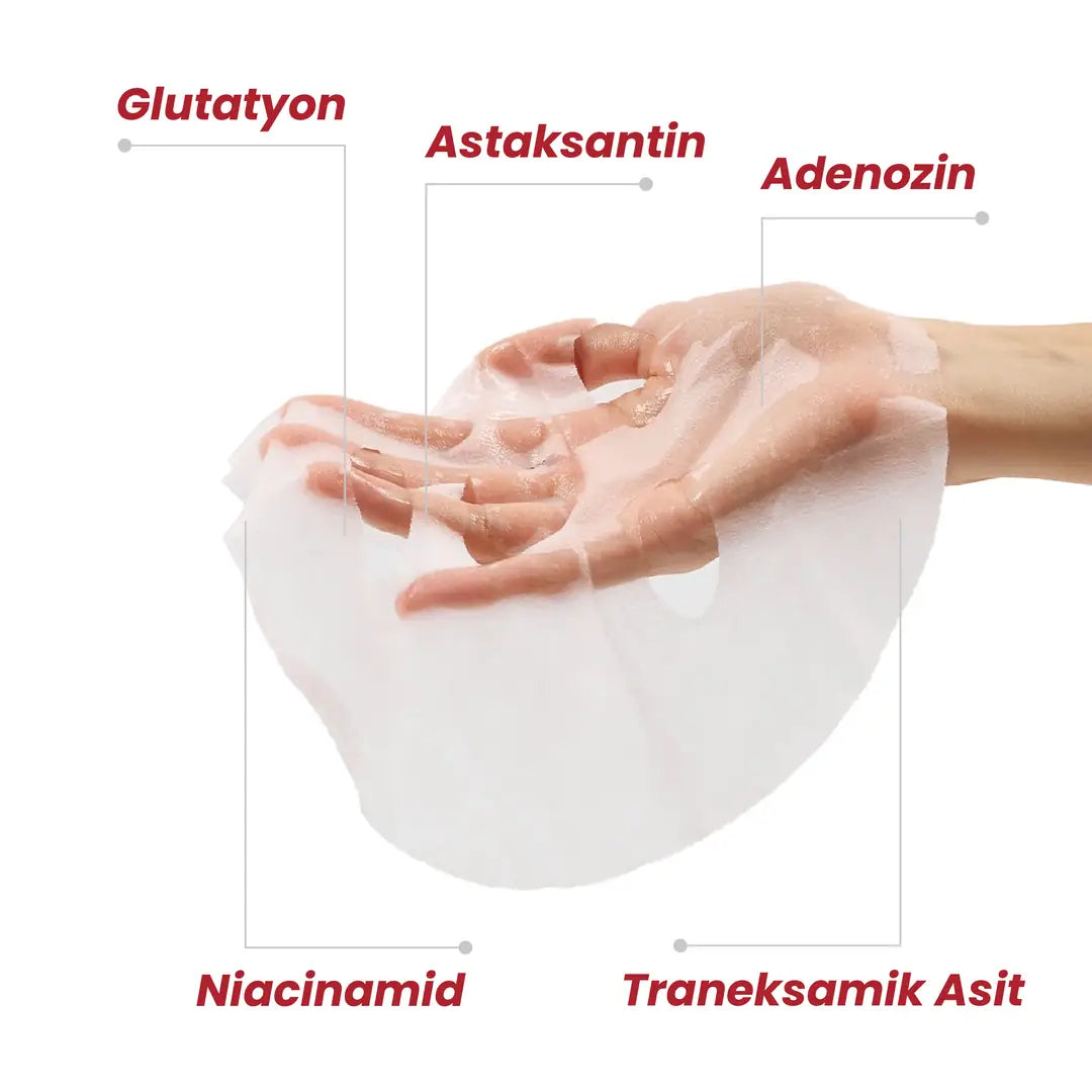 Dr.Melaxin Astaxanthin Leke Karşıtı Aydınlatıcı Maske 5 Adet