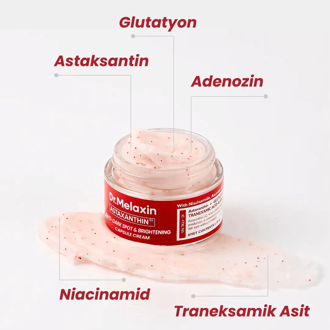 Dr.Melaxin Leke Karşıtı Kapsül Krem – Astaxanthin Içerikli, Cilt Tonu Eşitleyici Aydınlatıcı Bakım 50ml