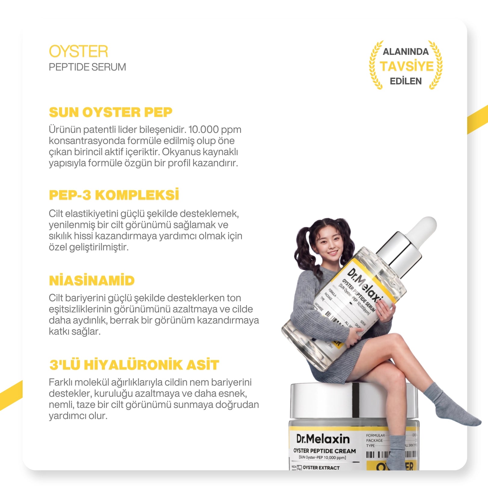 Dr.Melaxin Oyster Yaşlanma Karşıtı | Sıkılaştırıcı | İstiridye Özlü | Anti-Aging Yüz Kremi 50ml