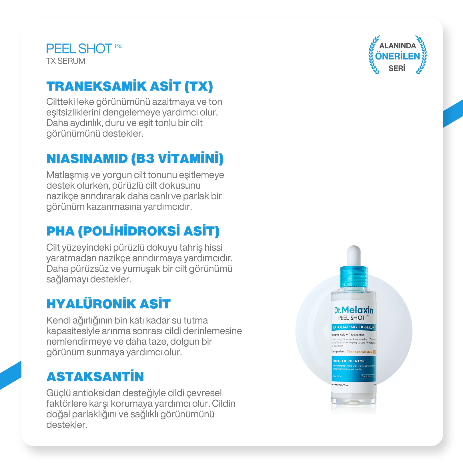 Leke Karşıtı | Aydınlatıcı | Traneksamik Asit İçeren | TX Peeling Cilt Tonu Eşitleyici Serum 80ml