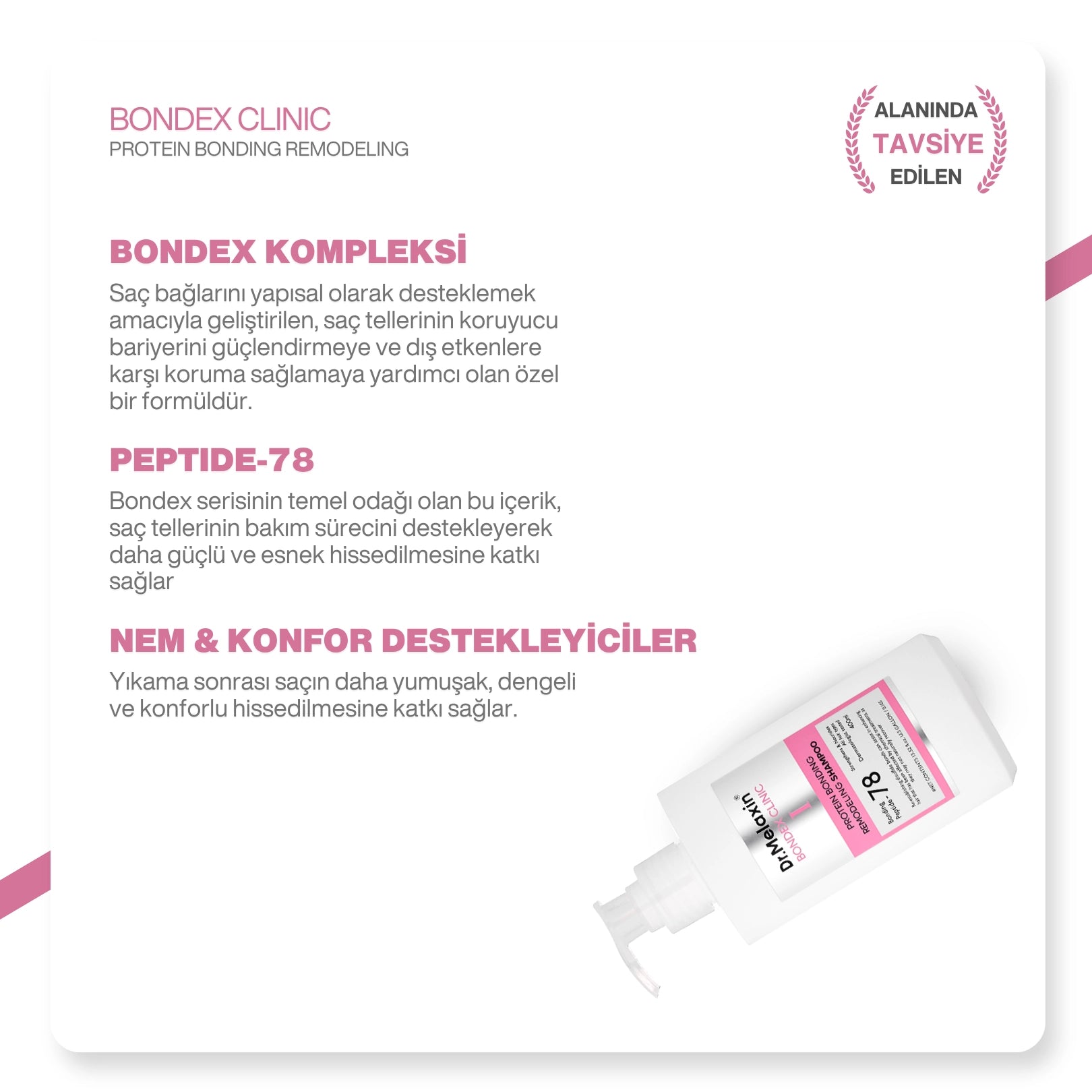 Dr.Melaxin Bondex Proteinli Onarıcı Saç Bakım Şampuanı 400ml