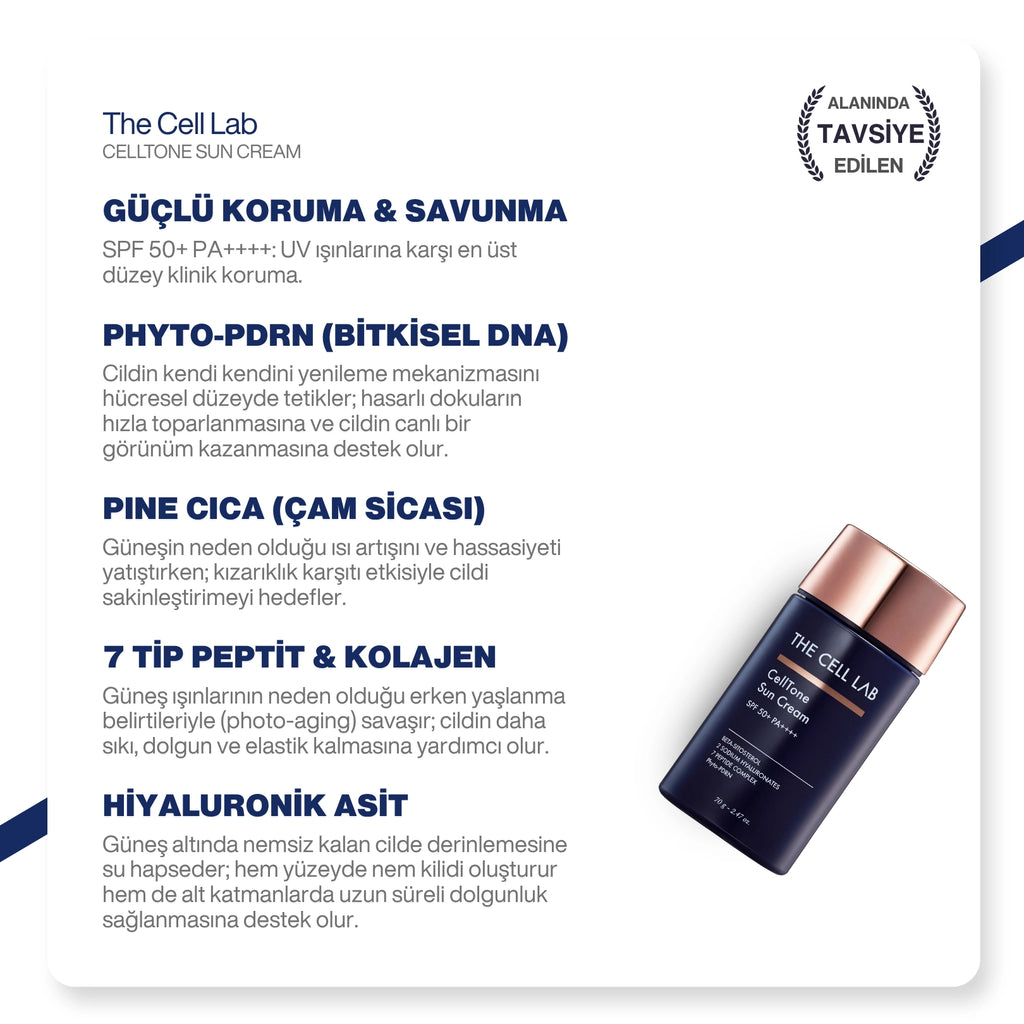 Liposomal Teknolojili | PDRN | Bariyer Onarıcı & Nemlendirici Güneş Kremi SPF50+ PA++++ 70g
