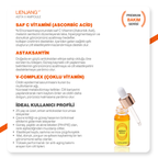 %13 Saf C Vitamini & Astaksantin | Leke & Kırışıklık Karşıtı | Yoğun Aydınlatıcı | Ton Eşitleyici Ampül Seti 4x10ml