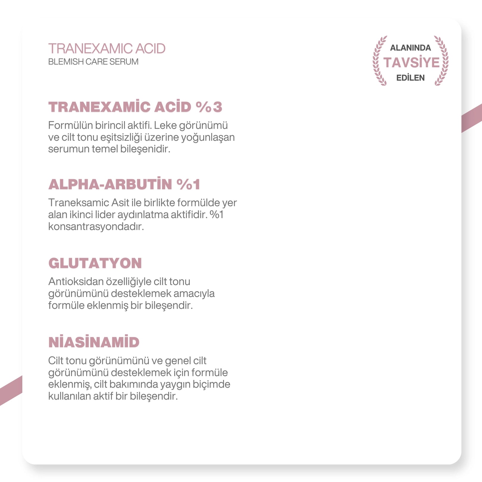 v'anhalla Koyu Leke Karşıtı | %3 Traneksamik Asit | Cilt Tonu Eşitleyici | Aydınlatıcı Serum 30ml