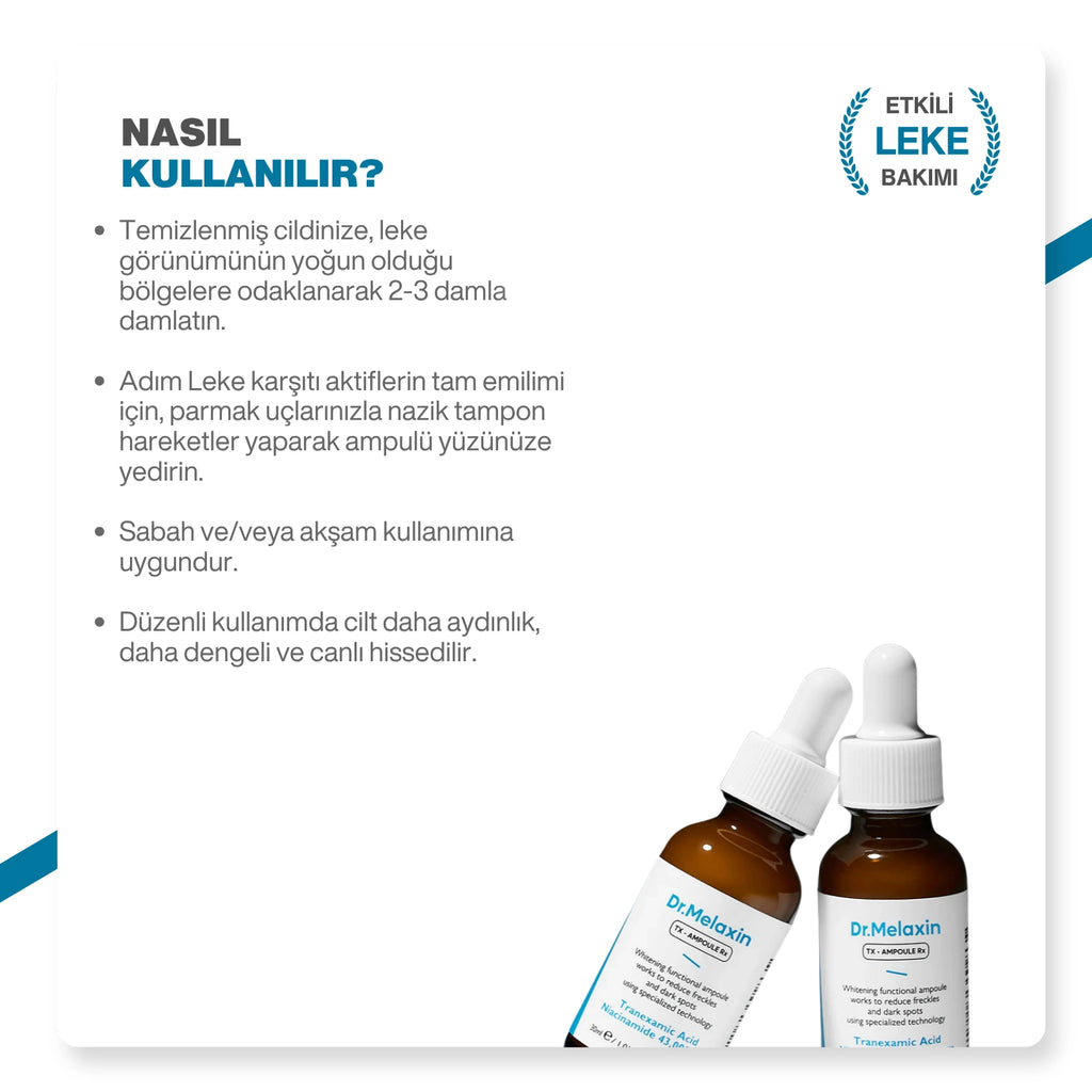 Dr.Melaxin Tx Koyu Leke Karşıtı Aydınlatıcı l Serum 30ml
