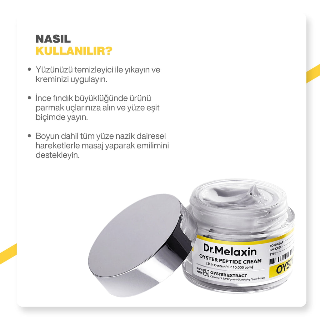 Dr.Melaxin Oyster Yaşlanma Karşıtı | Sıkılaştırıcı | İstiridye Özlü | Anti-Aging Yüz Kremi 50ml