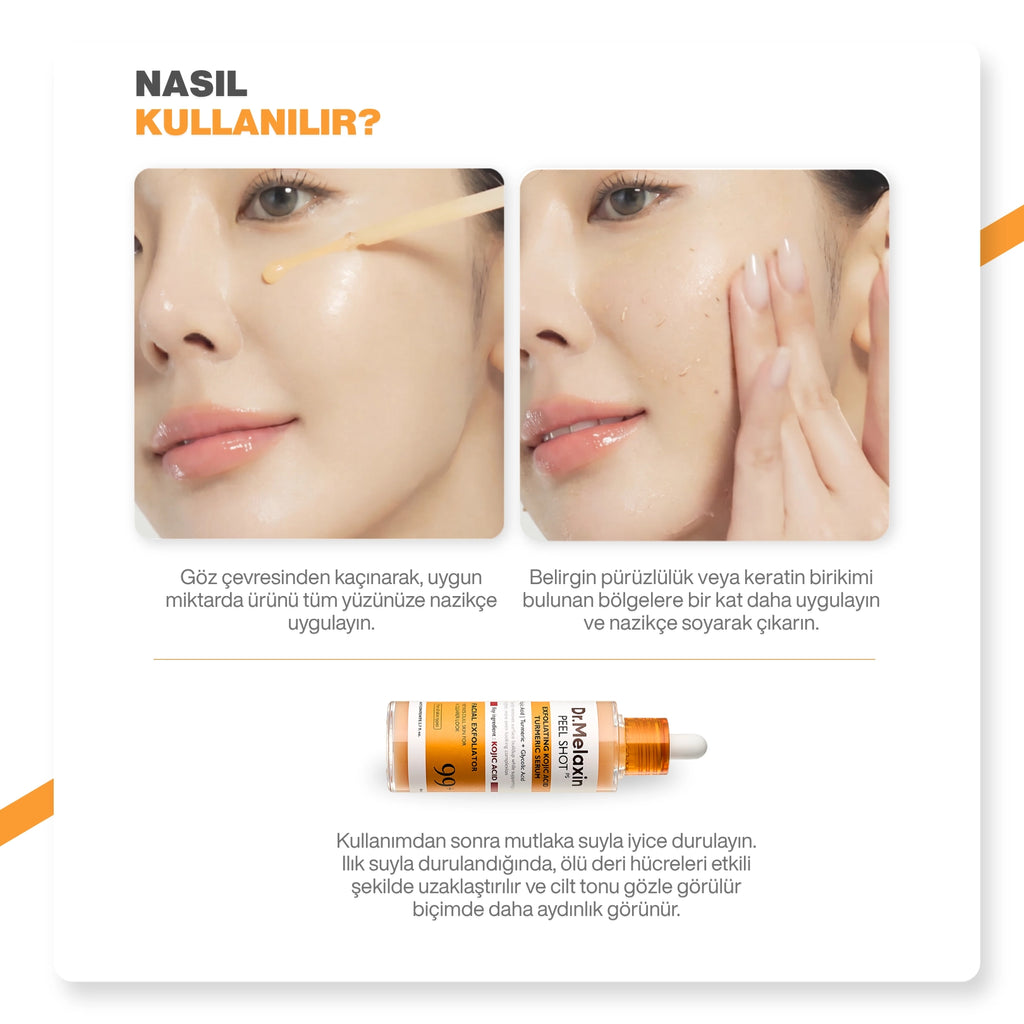 Dr.Melaxin Kojik Asit İçerikli – Arındırıcı Aydınlatıcı Bakım Serumu 80 ml