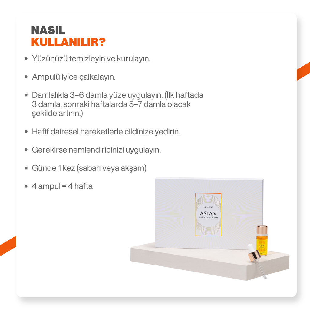 %13 Saf C Vitamini & Astaksantin | Leke & Kırışıklık Karşıtı | Yoğun Aydınlatıcı | Ton Eşitleyici Ampül Seti 4x10ml